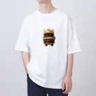 AI妖怪大図鑑のトリプル肉厚ビーフバーガー妖怪　バグドガルド オーバーサイズTシャツ