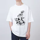 田地川じゅんSZのテニスねこ アグレッシブ Oversized T-Shirt