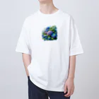 VeiledSageの紫陽花の饗宴 Oversized T-Shirt