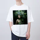 AQUAMETAVERSEのグリーンヘアーフアﾂシﾖン　なでしこ1478 Oversized T-Shirt