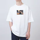 EijiPonのアコギと少年 Oversized T-Shirt