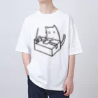 キマグレインクのハガキ職にゃん Oversized T-Shirt