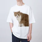 Mashlyのマシロくん猫グッズ オーバーサイズTシャツ