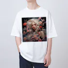 AQUAMETAVERSEの花と美女　なでしこ1478 オーバーサイズTシャツ