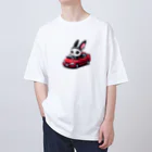 momonekokoのエモいウサギ オーバーサイズTシャツ