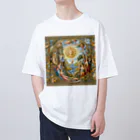 Qten369の絵画をモチーフ Oversized T-Shirt