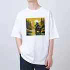 shime_savaの旅するバイカー オーバーサイズTシャツ