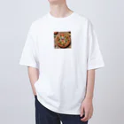 AI妖怪大図鑑のピザ妖怪　ラザピー オーバーサイズTシャツ