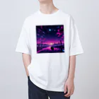 LUF_jpsのPurple sunset Oversized T-Shirt