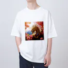 AsukaKotohaの富士山＆花見で大興奮の龍 オーバーサイズTシャツ