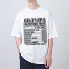 アメリカンデザインラバーのおじいちゃんの栄養成分 Oversized T-Shirt