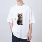 LuuuNのにゃんこ猫 オーバーサイズTシャツ