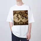 Steampunk Creations屋のスチームパンク世界地図 Oversized T-Shirt