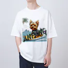 ANFANG のANFANG 波乗りヨーキー Oversized T-Shirt