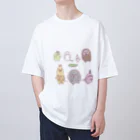 zizimaru104の動物集合（´(ｪ)｀） Oversized T-Shirt