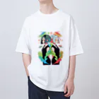 cute goods￤可愛いグッズ販売店の海の生物の擬人化 Oversized T-Shirt