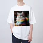 Creation CATの虹色CAT Oversized T-Shirt