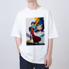 限界オタクの新境地の西条渚【和服ver】 Oversized T-Shirt