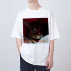 yuo1040yamato Soraの"cute. Cat. Ponta!" Oversized T-Shirt