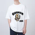 コジコジらんどのGODKEN ZEUS ロゴ有ベーシック オーバーサイズTシャツ