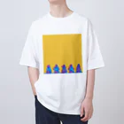 犬米おかかのトウキョウ・ヘッドホン・カラーズ (オーバーサイズTシャツ-シルエットVer.) Oversized T-Shirt