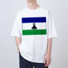 お絵かき屋さんのレソトの国旗 オーバーサイズTシャツ