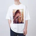 AQUAMETAVERSEの少女の恋思い　なでしこ1478 Oversized T-Shirt