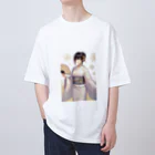 和の浴衣の彼女 Oversized T-Shirt