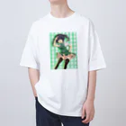 のだまクリエイターズらぼの緑ちゃん オーバーサイズTシャツ