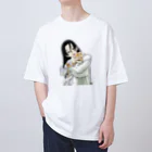 HermannStrasseのフトアゴと女の子 オーバーサイズTシャツ