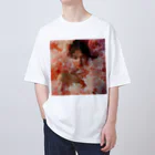 AQUAMETAVERSEのフェイスアート　Tomoe bb 2712 オーバーサイズTシャツ