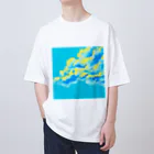 すずめの青い雲 オーバーサイズTシャツ