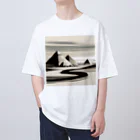 Hey和のピラミッド　世界遺産　日本風 Oversized T-Shirt