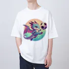 幸運アイテムデポの幸運の翼ドラゴンキック Oversized T-Shirt