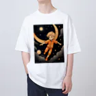 AI Fantasy Art Shopのnight adventure① Oversized T-Shirt