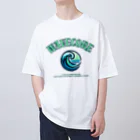 マツタケタケヲのWAVE CORE -海の音- オーバーサイズTシャツ