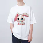 ちょっといいSHOPのちびアニマル（うさぎ） Oversized T-Shirt