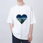 Castagna-カスターニャのnight view Oversized T-Shirt