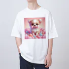 チワワのすももdear.moのゆめかわチワワの赤ちゃん オーバーサイズTシャツ