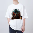 Mamechan2021の戦いの後のコーヒータイム Oversized T-Shirt