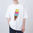 yuruchara_creatureの今にも溶けそうなアイス Oversized T-Shirt