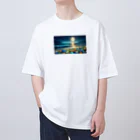 yunakiziの夜に輝くシーガラス Oversized T-Shirt