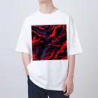 AI Fantasy Art Shopのart of fire① オーバーサイズTシャツ