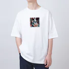 shimaumakoのうさぎの書斎 Oversized T-Shirt