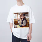 SWQAのうどんを食べるjk Oversized T-Shirt