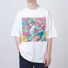 yozoraniyumeoの魔法スイーツ少女 Oversized T-Shirt