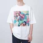 yozoraniyumeoの魔法メイク少女 Oversized T-Shirt