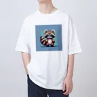 himajinseijin01のドット絵アライグマちゃんTシャツサイズ Oversized T-Shirt