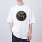 アニマル四字熟語のグリフォンメダル　griffin　デザイン Oversized T-Shirt