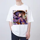 かるるんショップの夏と浴衣と麦わらと Oversized T-Shirt